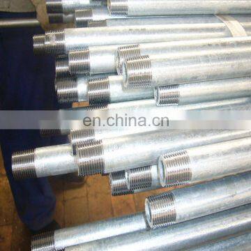 hot galvanized NPT thread and coupling ASTM A53 Gr.A seamless steel pipe for Natural Gas transportaiton