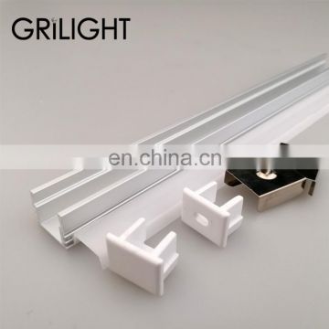 Hot sell extruded U channel black silver anodized led strip aluminium frame