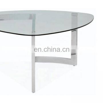 unbreakable glass top white coffee table