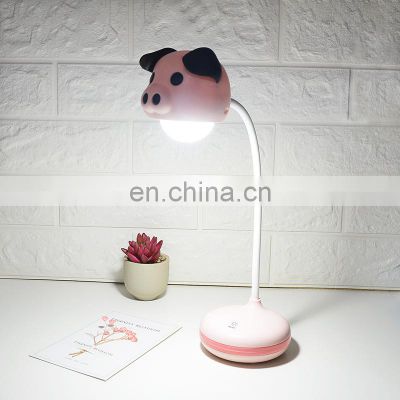 Eye-caring cartoon table Lamps reading lamp AC charging flexible led desk lamp for kids