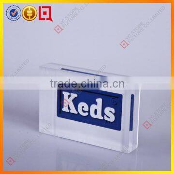 Clear Brand Acrylic Block/Acrylic Sign With Logo Inside photo-2