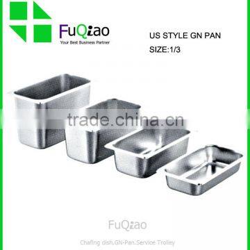 Restaurant Hotel Supplies Full Size Deep Metal Food Pan Stainless Steel Gastronorm Pan With Handles                        
                                                Quality Choice