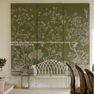 Chinoiserie style wallpaper