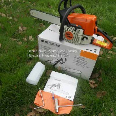 45.4cc  Gasoline Chain Saw Power Head WT 3/8 LP .050 16 inch 55 DL Guide Bar ＆ 3/8 LP .050 16 inch 55 DL Saw Chain MS250 MS230 MS210 025 023 025 Chainsaw