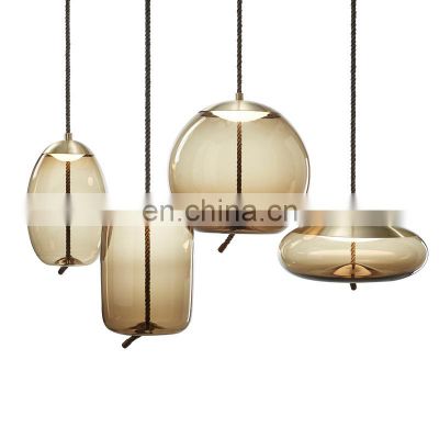 Hot Sale Kitchen Single Pendant Lamp Glass Hanging Pendant Lighting