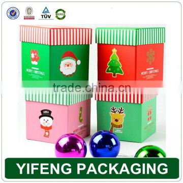 guangzhou Custom Design Handmade Decorated Paper Christmas Gift Box