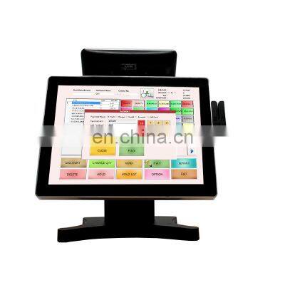 Terminal Point Sale 6 Digit Pin Offline All One Tablet System Built-in 8inch Customer Display Touch Screen Pos Machine