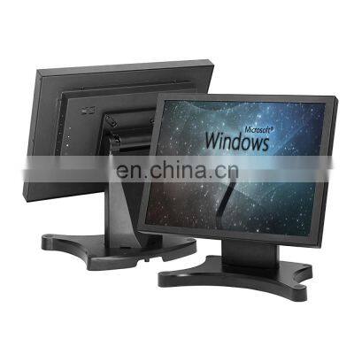 Black Metal Case Cheap Industrial Open Frame TV Computer 15 inch LCD Touch Monitor