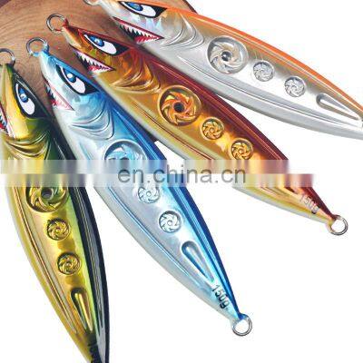 150/200/250  4 Colors  Long Cast Box Packaging Jig Hook Metal Quick Sinking Fish  Fishing Lure Jig