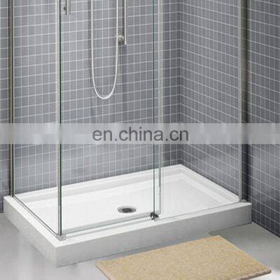Modern Cheap Bathroom Frameless Safety Tempered Small Shower Glass Doors photo-2