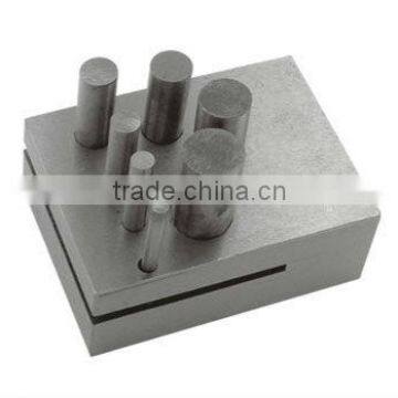 Disc Cutting Dies Set, Dapping Blocks, Tool, Steel flat block, Jewelry tools, Goldsmith Tools, Designing Blocks, Bench Block