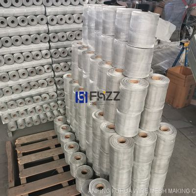 Small Dimension Woven Aluminium Fabric Natural Bright Aluminium Wire Mesh Fabric in Rolls