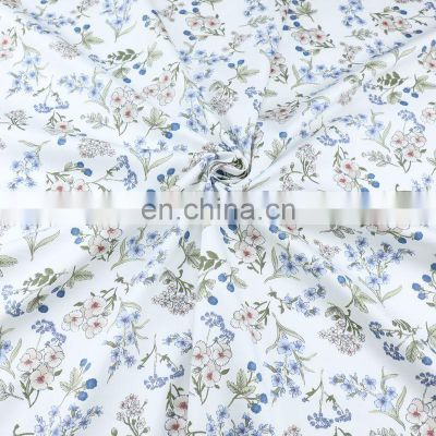 60s Small Flower Printed Pure Cotton Damask Cloth Cotton Bedding Products Pajama Pants Clothing Fabric Wholesale photo-3