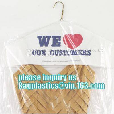 Dry Cleaning Plastic Non-woven Garment Bags Dust Cover for Clothes Storage,Clear Vinyl Showerproof PEVA Plastic Garment photo-3