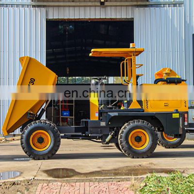 Map Full Hydraulic 4x4  FCY30 3 ton  mini compact  constructed  dumper truck for sale