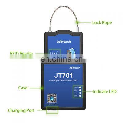 High Security Container GPS Lock Tracker JT701 Support Unlocking via RFID Cards From Jointech
