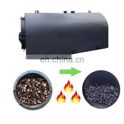 Nature Wood Charcoal Carbonization Stove Horizontal Charcoal Retort