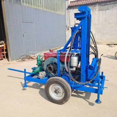 A complete set of household drilling equipment for diesel oil of small well diggers; civil hydraulic drilling rigs; agricultural deep water wells