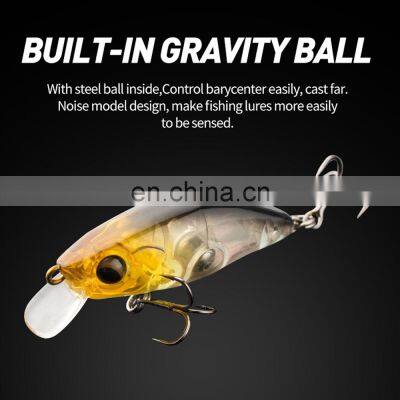 JOHNCOO Hard Bait 50mm 4g Artificial Fishing Bait Lifelike Rapid Action in Water Mini Crank Fishing Lures photo-3