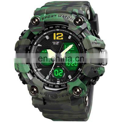 Hot selling wristwatch brand Skmei 1742 manufacturer wholesale 50m waterproof 2time men sport digital wristwatch