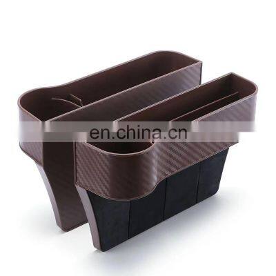Car Seat Console Organizer Pocket Car Seat Gap Storage Box Multi-Function Leather Car Water Cup Holder for Snacks photo-4