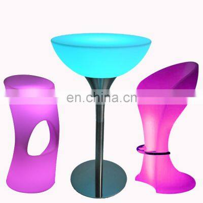 wireless illuminated party bar table modern glowing coffee shop led chair  glowing party chairs combination sofa rechargeable