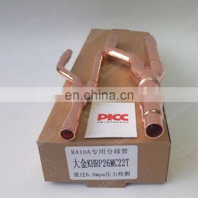 Air Conditioning R410A Copper Disperse Pipe Fitting 45 Degree y Branch Pipe Fitting Lateral Tee photo-4