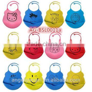 High Quality Silicone Baby Bibs , Waterproof Silicone Baby Bibs Wholesale AG-BSL0011