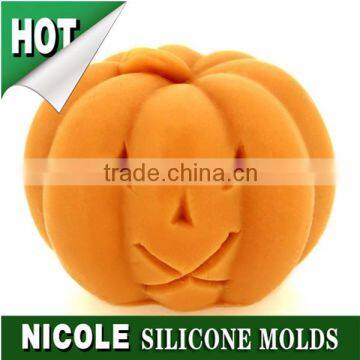 Nicole halloween pumpkin silicone mold for candle making