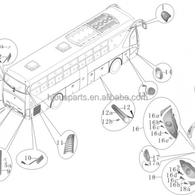 Guangzhou Exterior Accessories Auto Foglamp W290x85-LH LED Bus Front Fog Light for Sunlong Bus photo-6