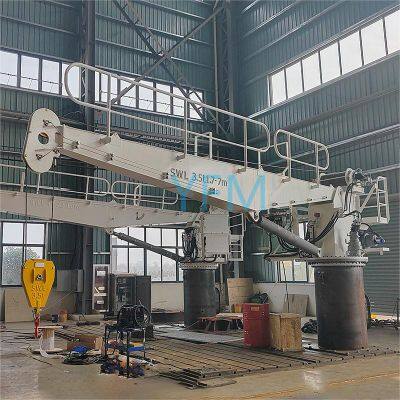 CCS Lr API2c ABS Ship Cargo Handling Heavy Material Handling Rigid Boom Deck Cranes Are Essential for Efficient Port Operations
