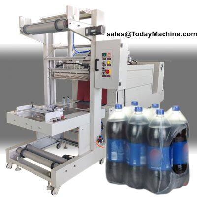 PVC PE Film Heat Sleeve Cutting Sealing Bottle Carton Box Shrinking Wrapping Packaging Machine