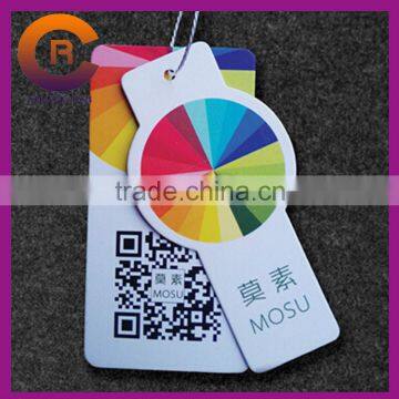 400g white card colorful printing kids hang tags