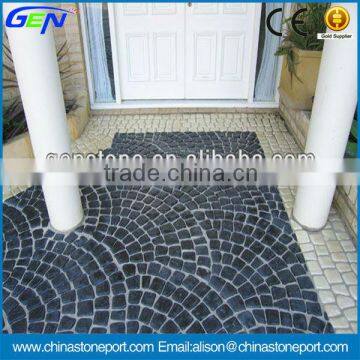 Black Cobblestone Paving Stone