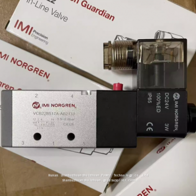 VCB22B517A-AB213J, Norgren, Pilot Operated Solenoid Valve, G1/4' Thread, 24DC