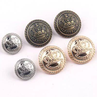 China Factory Custom Metal Zinc Alloy Sewing Buttons Shank Buttons Loop Buttons Garment Accessories for Garments