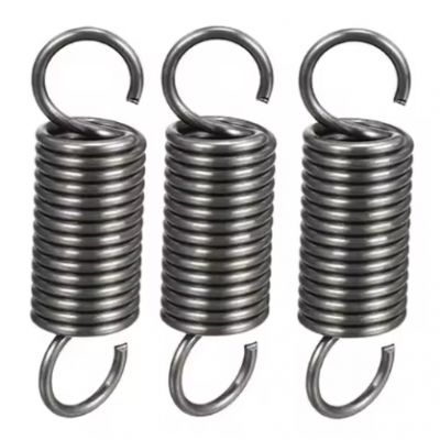 OEM Small Dual Hook Tension Spring Carbon Steel Coil in Elegant Style