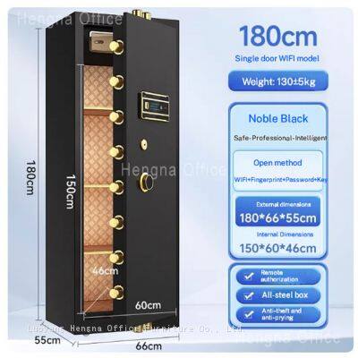 HN-G100 OEM Security Safe Cabinet, Gold, Wholesale Customizable, Luxury Jewelry & Cash Management Storage Box With Multi-User Access for Boutiques photo-2