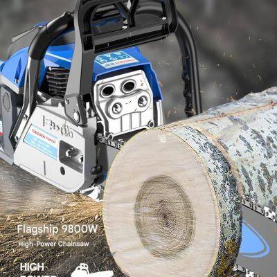 4-Stroke High Power Gasoline Chainsaw | Portable Logging Saw for Home Use | Multifunctional Original Gas Powered Chain Saw for Tree Cutting