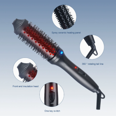 Infrared Curling Comb/hair Comb/straight Hair Comb/fluffy Comb/multifunctional Curling Iron Electric Comb（Wechat:13510231336） photo-3