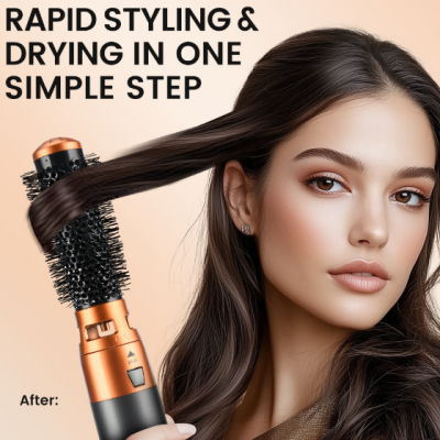 Fünf-in-eins-Heißluftkamm, elektrischer Lockenstab/Trocken-Nass-Zweck-Automatik-Haarglättkamm/Fön (Wechat: 13510231336) photo-3