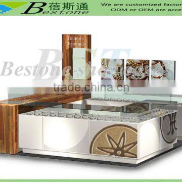 Diamond mall kiosk displays, used jewelry showcase