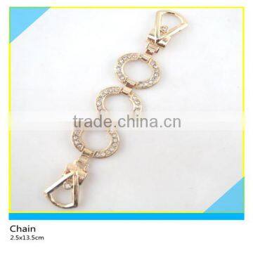 Crystal Rhinestone Waist Chain Gold ZincAlloy Circle Design Rhinestone Chian 2.5x13.5cm