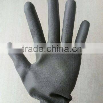 pu coated nylon gloves/pu palm coated gloves