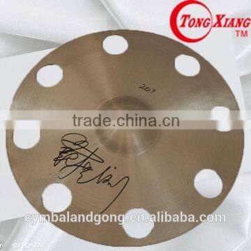 handmade special effect perforated cymbal 20ride handmade cymbal