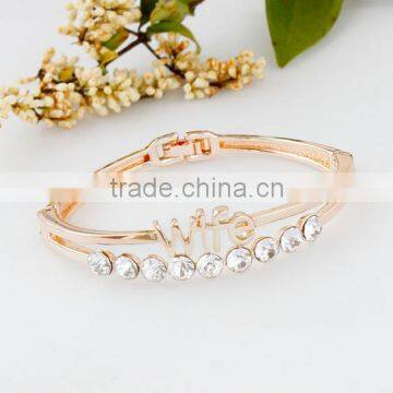 Wedding Jewelry Stainless Steel Love Heart Bangles Bracelet For Wife photo-4