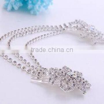 Wholesale Custome Jewelry Clear Crystal Flower Hair Accessory photo-2
