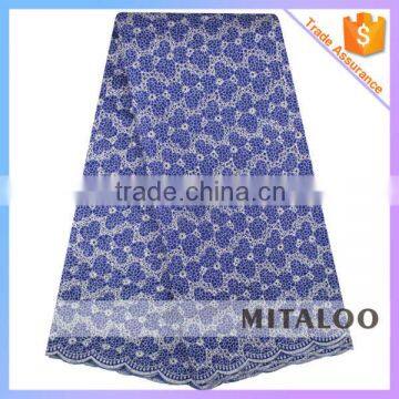 Mitaloo International Standard Wholesale Nigerian Organza Lace Fabrics With Eyelets MOG0197