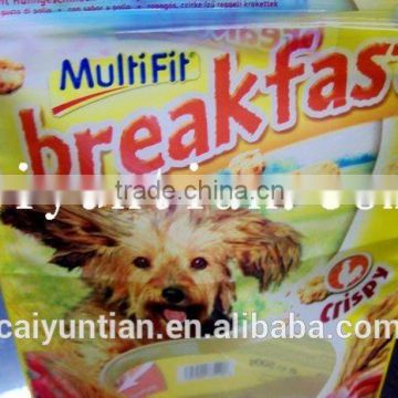 Aluminum Foil Zipper Top Pet Food package,custom printed pet food package,pet biscuits package