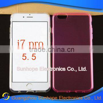 New Transparent Tpu Soft Cell Phone Case for Iphone 7 Pro Tpu Cover photo-2